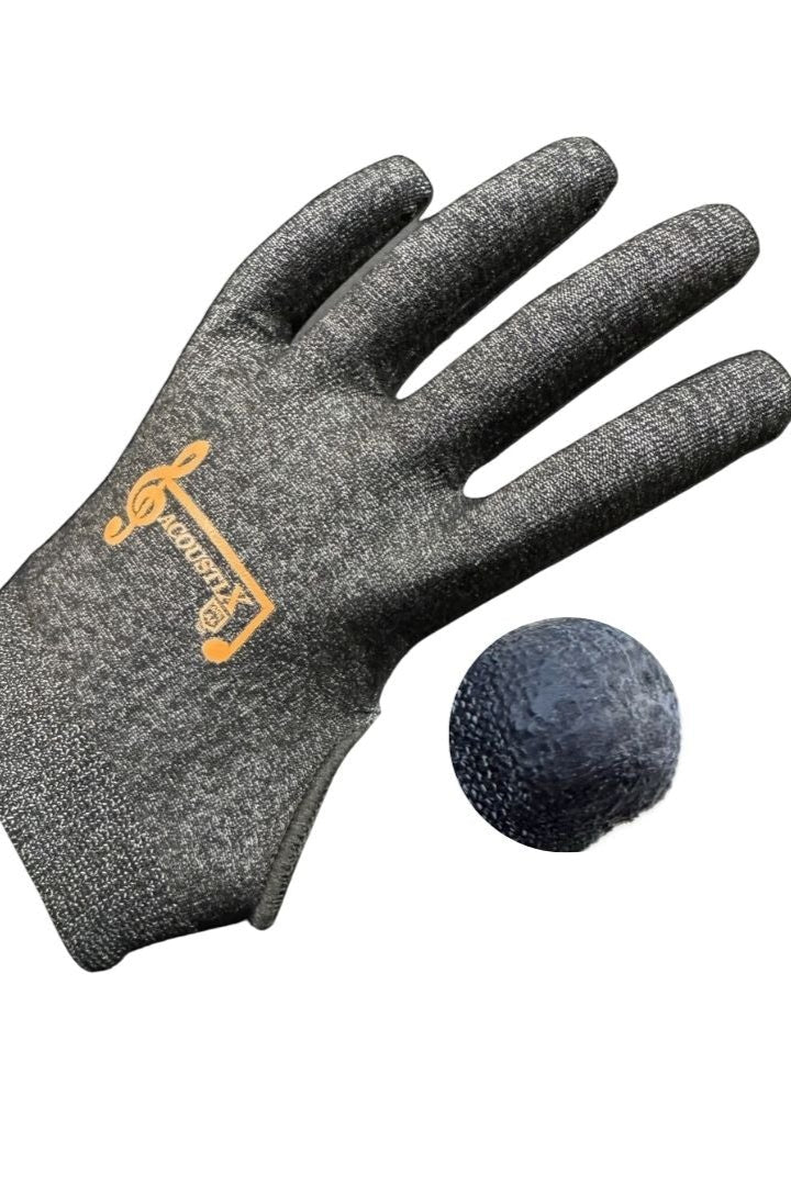 Non Coated Guitar Glove - White